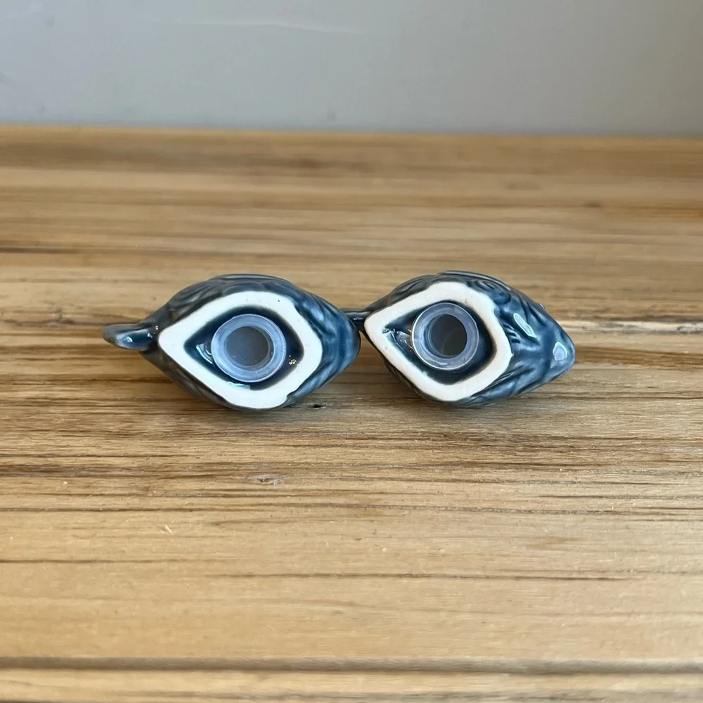 Ceramic Fish Salt And Pepper Shakers-NWOT